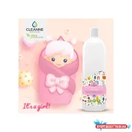   Mosógél 1 liter (20 mosás) fehér és színes ruhákhoz Cleanne_Baba-Mama Its a girl