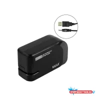   Tűzőgép elektromos 20lap, 24/6 és 26/6  elemmel és USB kábelel is működtethető fekete EAGLE EG-161