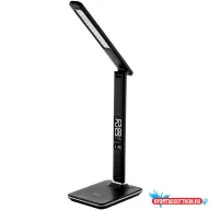   Asztali LED lámpa, Nathan, kijelzős, 6W, 5000K, AVIDE, fekete