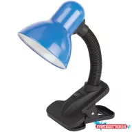Asztali lámpa, Basic csiptethető, max. 60W, AVIDE, kék