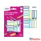 Etikett toll címke iskolai, 50 x 10 mm 30 címke/2 ív, Avery kék/zöld