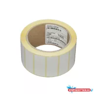   Etikett címke thermo, 40x80mm, tekercses, 1000 címke/tekercs fehér