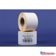   Etikett címke thermo, 60x58mm, tekercses, 700 címke/tekercs fehér
