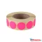 Etikett címke, 20mm, körcímke tekercses, 1000 címke/tekercs fluo pink