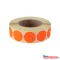Etikett címke, 20mm, körcímke tekercses, 1000 címke/tekercs fluo piros
