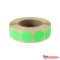 Etikett címke, 20mm, körcímke tekercses, 1000 címke/tekercs fluo zöld