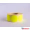 Etikett címke, 38mm, körcímke tekercses, 1000 címke/tekercs fluo sárga