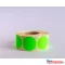 Etikett címke, 38mm, körcímke tekercses, 1000 címke/tekercs fluo zöld