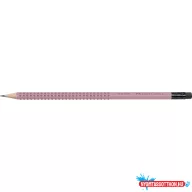   Grafitceruza B,radíros háromszögletű GRIP 2001 Faber-Castell rózsa test