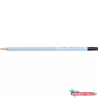   Grafitceruza B,radíros háromszögletű GRIP 2001 Faber-Castell égkék test