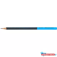   Grafitceruza HB,kéttónusú háromszögletű GRIP 2001 Faber-Castell fekete/kék test