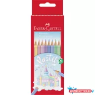   Színes ceruza készlet hatszögletű kastélyos Faber-Castell 10klf. szín
