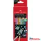 Színes ceruza készlet hatszögletű metál Faber-Castell 10klf. szín