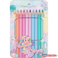   Színes ceruza készlet háromszögletű SPARKLE Faber-Castell 10klf. szín