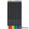 Színes ceruza készlet háromszögletű BLACK EDITION Faber-Castell fekete test 12klf. szín