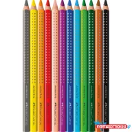   Színes ceruza készlet háromszögletű GRIP Jumbo Faber-Castell  12klf. szín