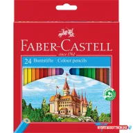   Színes ceruza készlet hatszögletű kastélyos Faber-Castell  24klf. szín