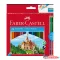 Színes ceruza készlet bicolor hatszögletű + hegyezővel Faber-Castell  24+3klf. szín