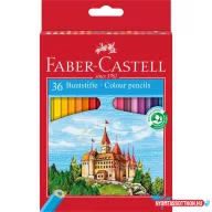   Színes ceruza készlet hatszögletű kastélyos Faber-Castell  36klf. szín