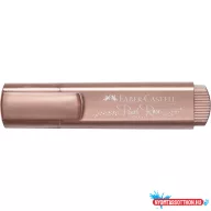   Szövegkiemelő 1-5mm vágott hegyű Faber-Castell 46 metál gyöngyház rózsaszín
