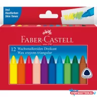   Zsírkréta készlet háromszögletű  Faber-Castell 12klf. szín