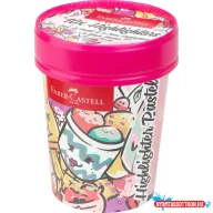   Szövegkiemelő készlet 1-5mm vágott,papír pohárban Faber-Castell 46 pasztell 10klf. szín