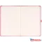 Klasszikus notesz Vivella borítással Pink, pontozott, 13x21cm, Presco