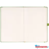   Klasszikus notesz Vivella borítással Green, pontozott, 13x21cm, Presco