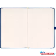   Klasszikus notesz Taggia borítással Dark blue, pontozott, 13x21cm, Presco