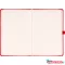 Klasszikus notesz Taggia borítással Red, pontozott, 13x21cm, Presco