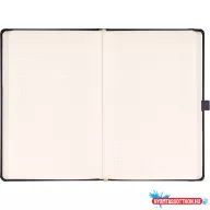   Klasszikus notesz Taggia borítással Gray, pontozott, 13x21cm, Presco