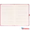 Klasszikus notesz Vivella borítással Pink, vonalas, 13x21cm, Presco