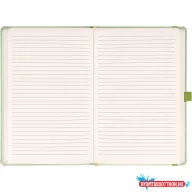   Klasszikus notesz Vivella borítással Green, vonalas, 13x21cm, Presco