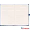 Klasszikus notesz Taggia borítással Dark blue, vonalas, 13x21cm, Presco