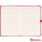 Klasszikus notesz Taggia borítással Red, vonalas, 13x21cm, Presco