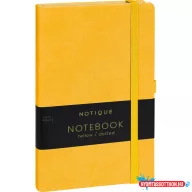   Klasszikus notesz Vivella borítással Yellow, pontozott, 13x21cm, Presco