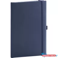   Klasszikus notesz Balacron borítással dark blue, vonalas, 15x21cm, Presco