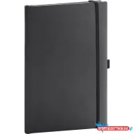   Klasszikus notesz Balacron borítással black, pontozott, 15x21cm, Presco