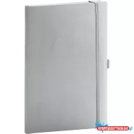   Klasszikus notesz Balacron borítással silver, pontozott, 15x21cm, Presco