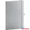 Klasszikus notesz Balacron borítással silver, pontozott, 15x21cm, Presco