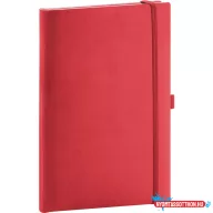   Klasszikus notesz Aprint borítással red, vonalas, 15x21cm, Presco