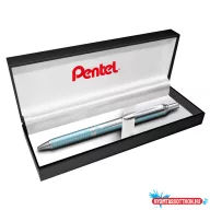   Rollertoll 0,35mm, fém aquamarine test, Pentel Energel BL407LS-A, írásszín kék