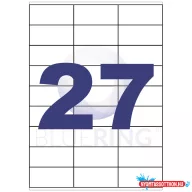 Etikett címke, 70x32mm, 100 lap, 27 címke/lap Bluering®