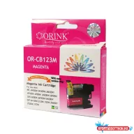 Brother LC123 tintapatron magenta ORINK (utángyártott)