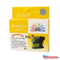Brother LC123 tintapatron yellow ORINK (utángyártott)