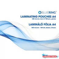 Lamináló fólia A4, 100 micron 100 db/doboz, Bluering(R)