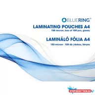 Lamináló fólia A4, 150 micron 100 db/doboz, Bluering®