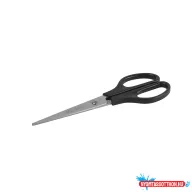 Olló 17cm, mûanyag fekete nyél hegyes penge Bluering(R)