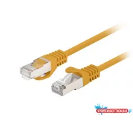   Lanberg PCF6-10CC-0025-Y Cat.6 F/UTP PVC CCA AWG26 árnyékolt narancs patch kábel 0,25m