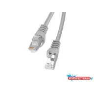   Lanberg PCF6-10CC-0100-S Cat.6 F/UTP PVC CCA AWG26 árnyékolt szürke patch kábel 1m